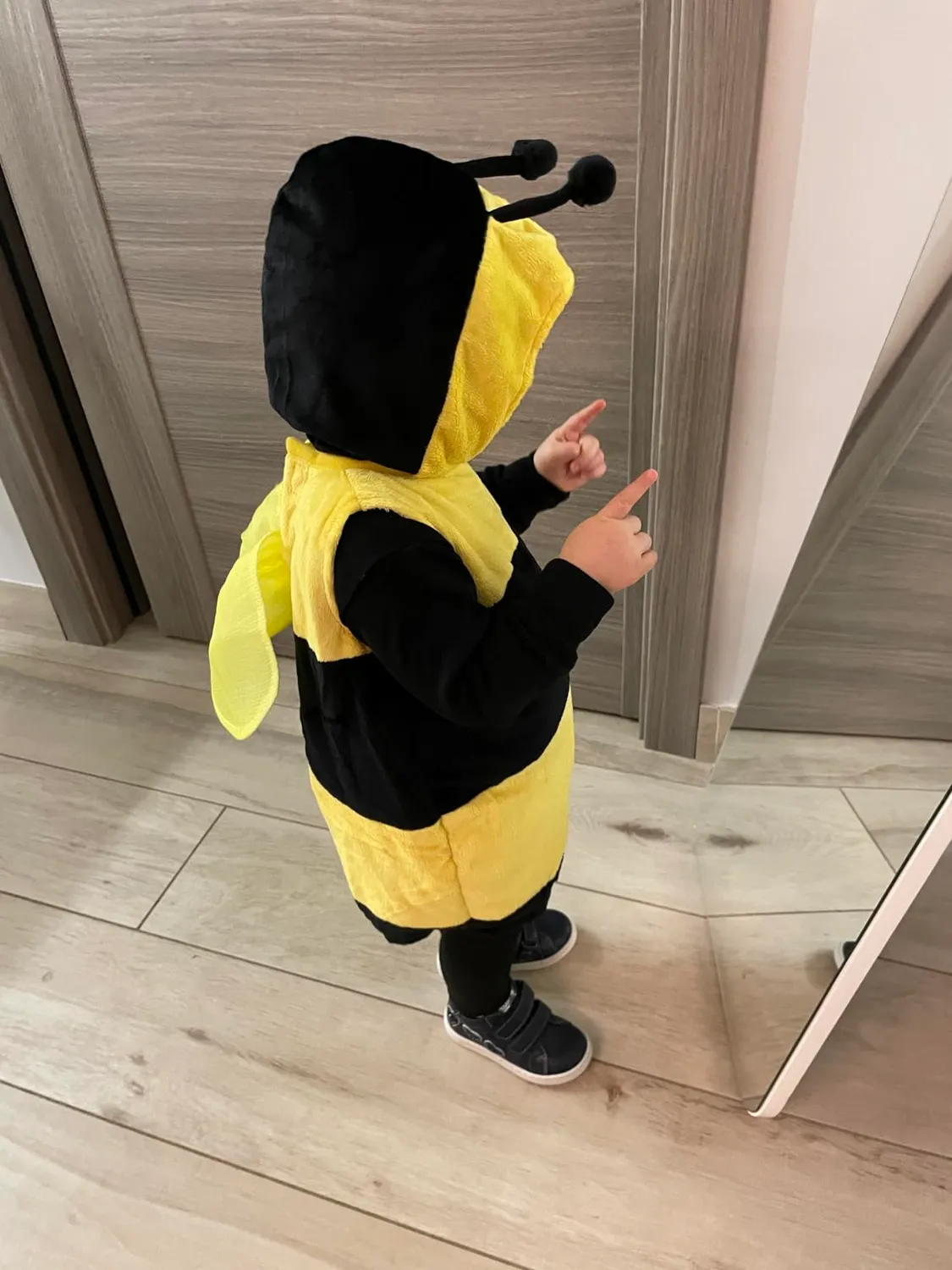 Dress Up America Costume Ape Neonato 0-6 Mesi con Ali e Cappuccio