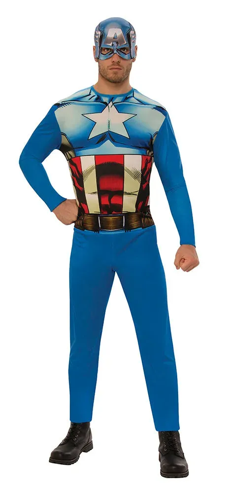 Rubies Capitan America Opp costume adulto con maschera