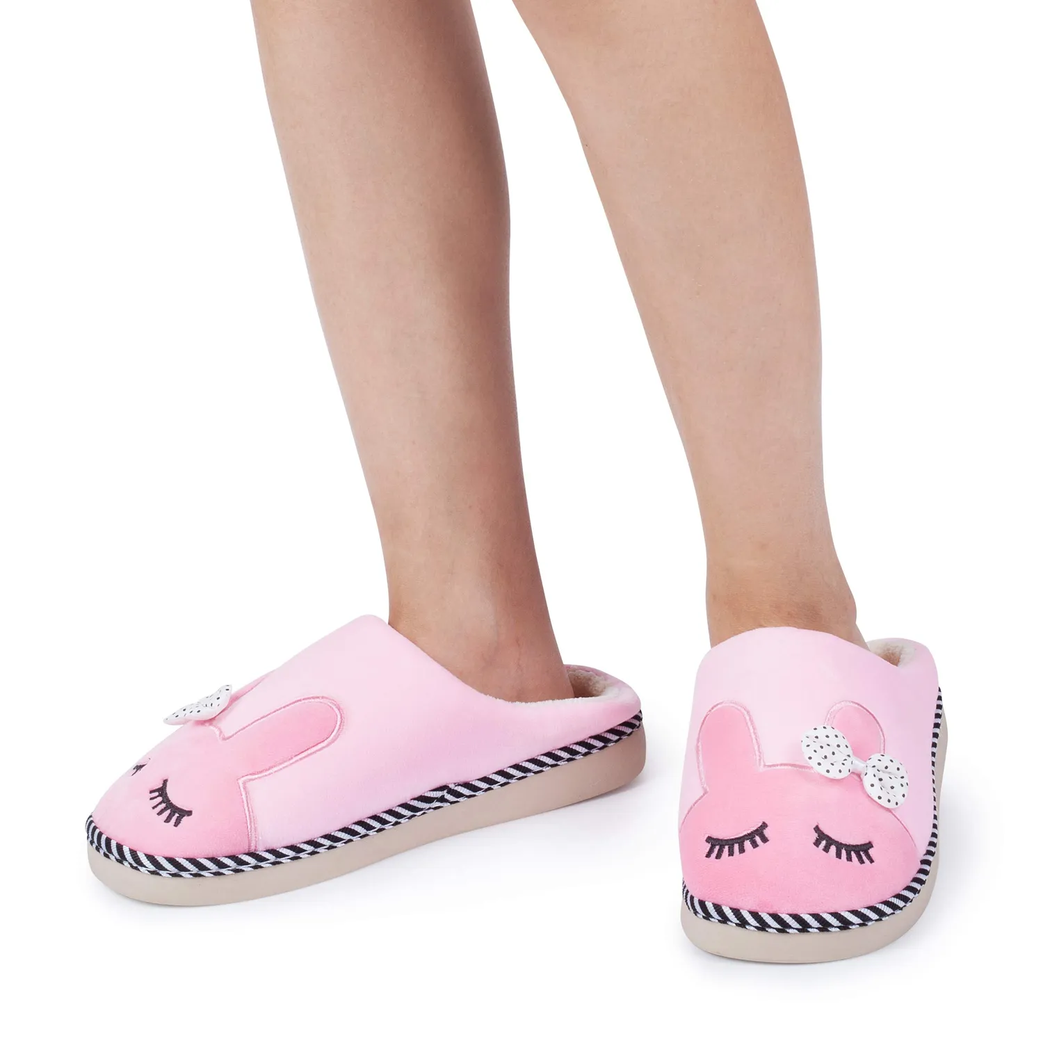 Katara pantofole peluche coniglio rosa 38/39 morbide