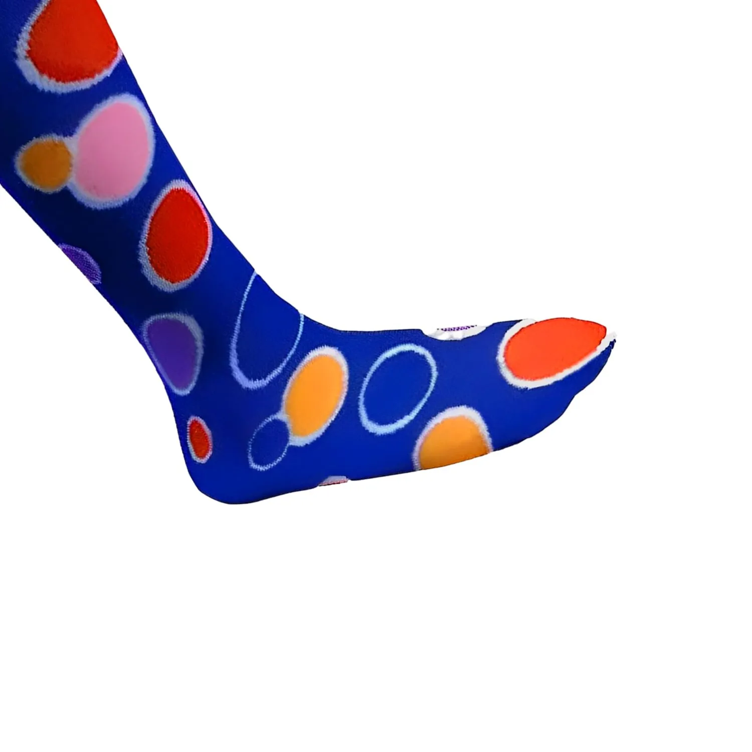 Dress Up America Circle Knee calze bimba blu a righe