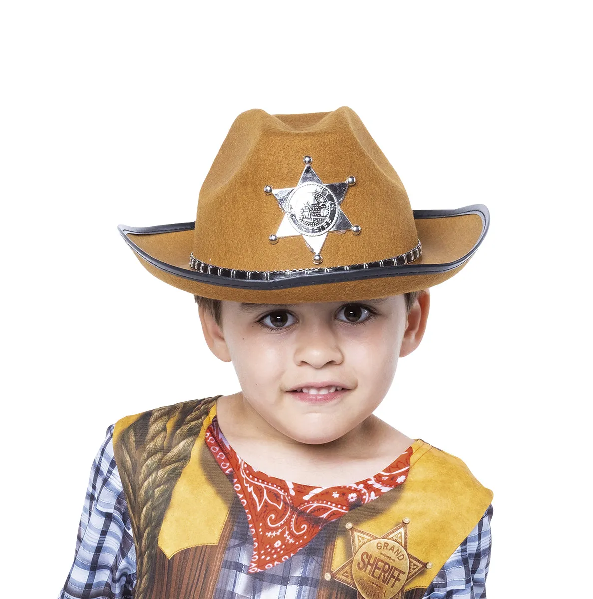 Rubies Sceriffo Cappello Bambini Marrone Western