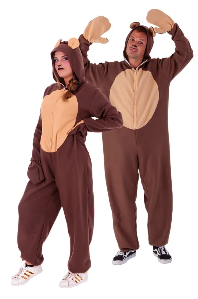 Rubies Orso costume adulto tuta con cappuccio