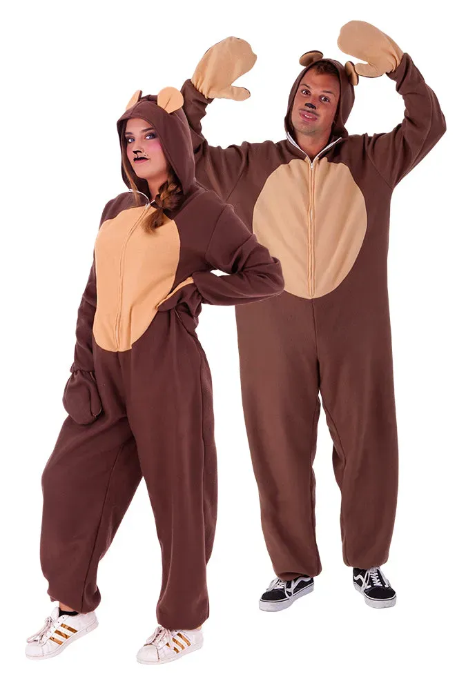 Rubies Orso costume adulto tuta con cappuccio