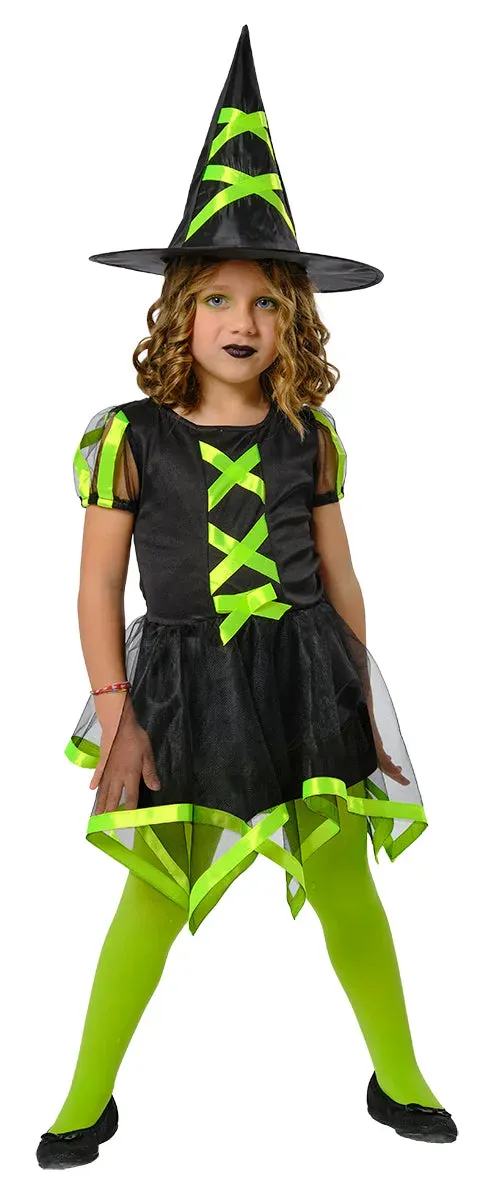 Rubies Cuca Verde costume strega bambina taglia M
