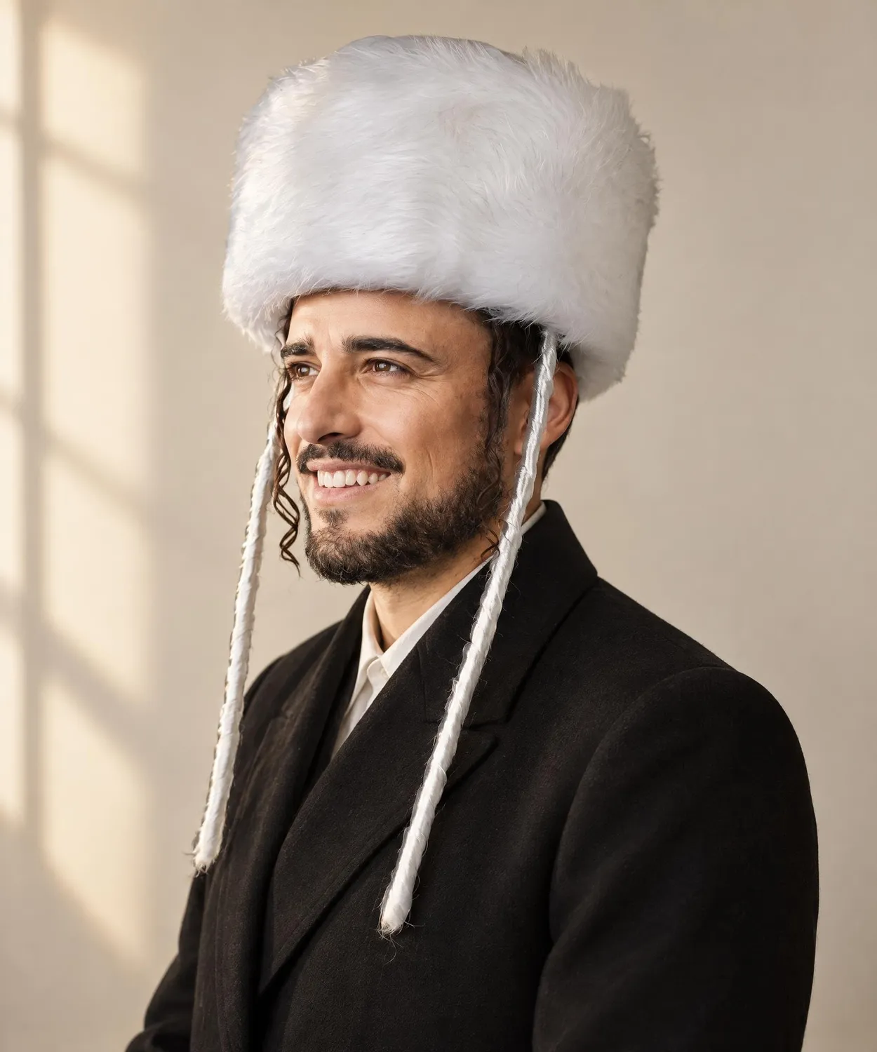 Dress Up America High Shtreimel cappello pelliccia ebraico