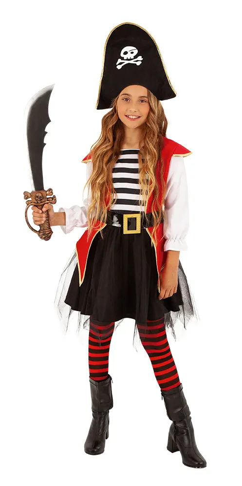 Rubies Piratessa Tutu costume bambina con cappello