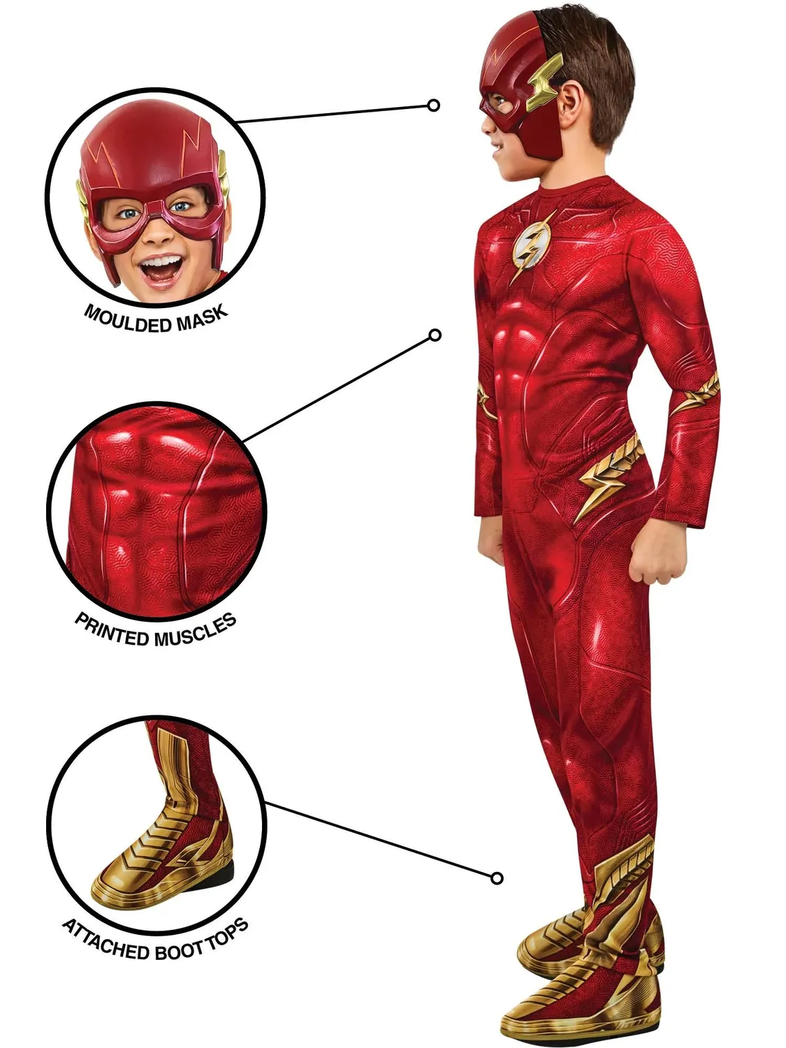 Rubies The Flash Classic costume bambino rosso DC