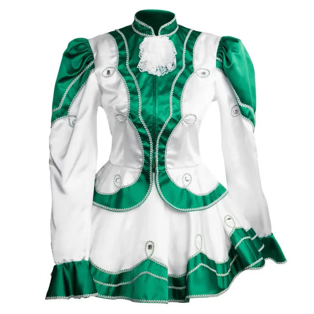Altenburg guardia bianco verde abito majorette pietre
