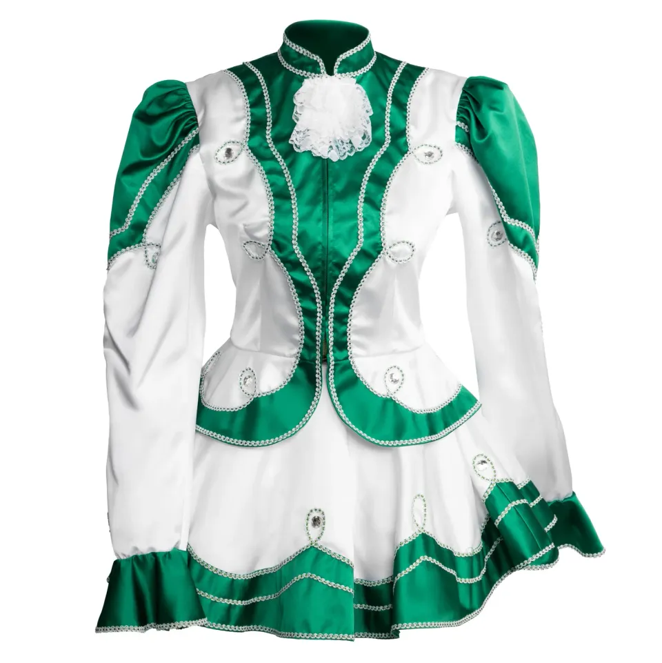 Altenburg guardia bianco verde abito majorette pietre