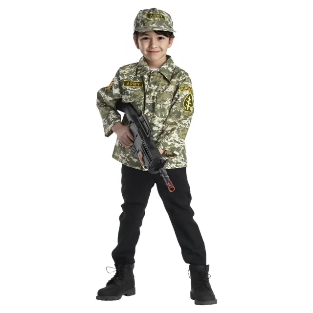 Dress Up America Costume Esercito Bambini 3-6 Anni Camicia