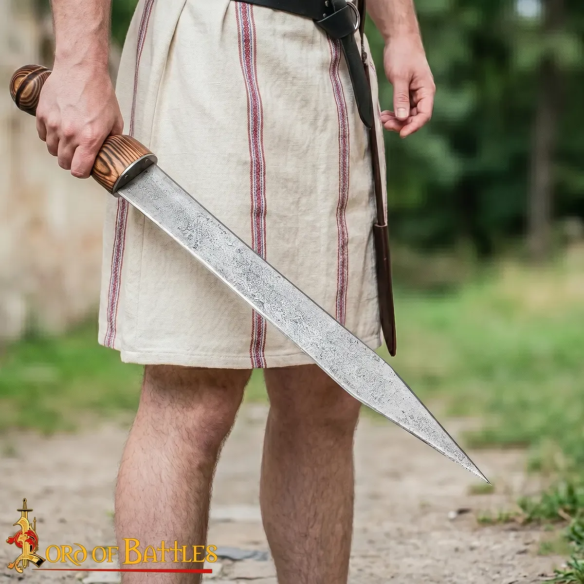 Medieworld Roman Gladius spada acciaio EN45