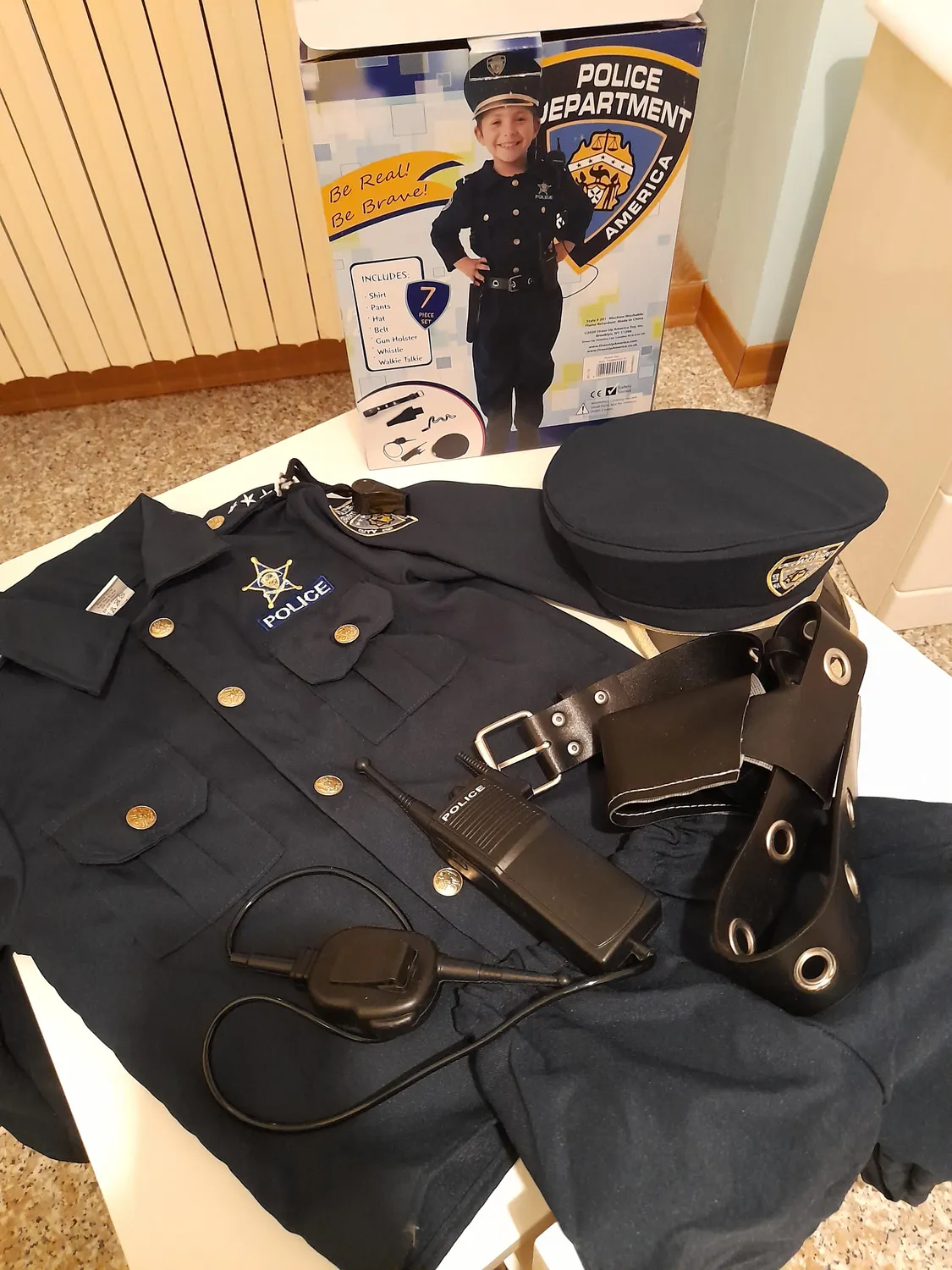 Dress Up America Costume Poliziotto Bambino 3-4 Anni Set Completo