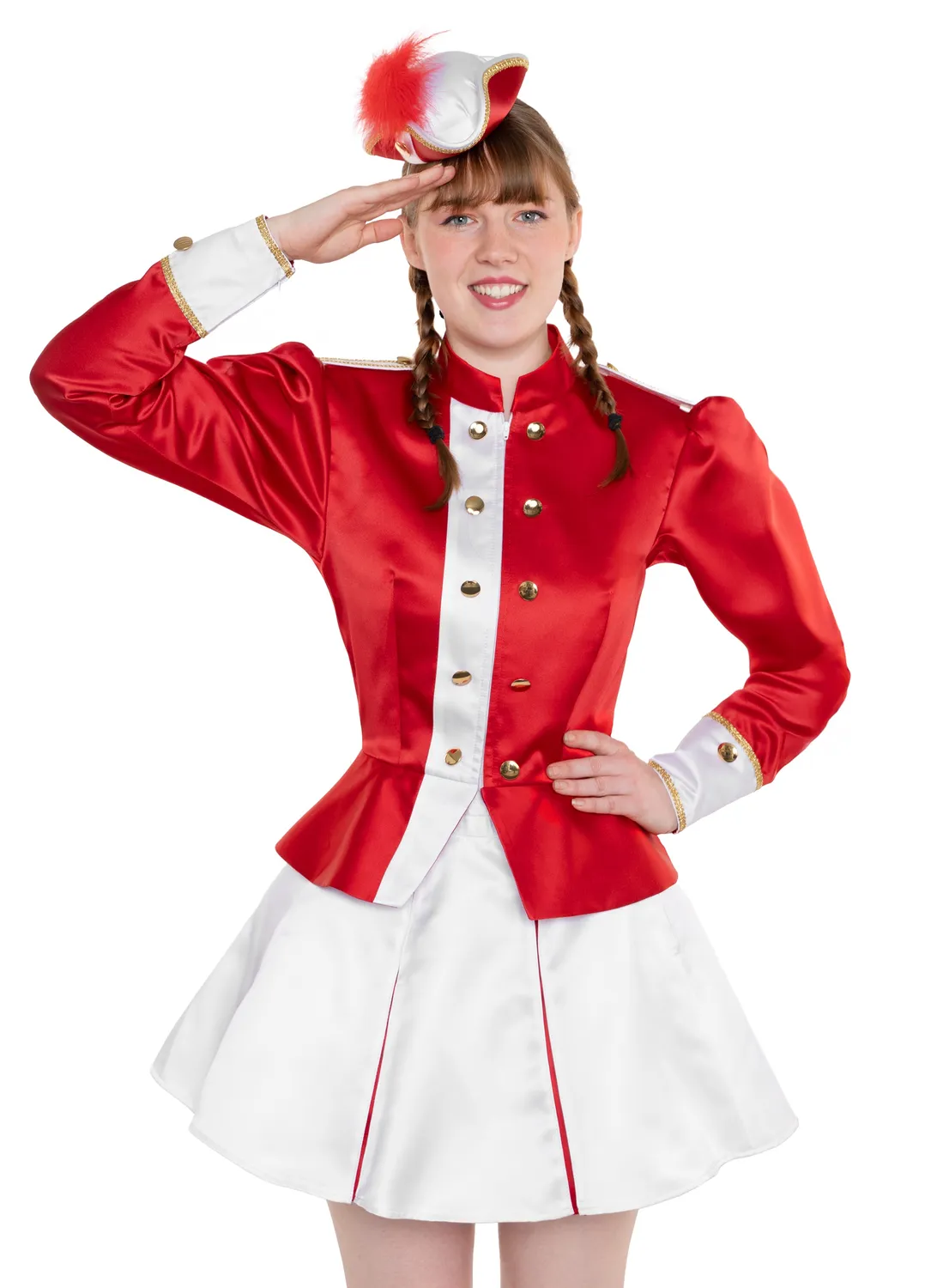 Altenburg abito da guardia rosso divisa majorette taglie 32-48