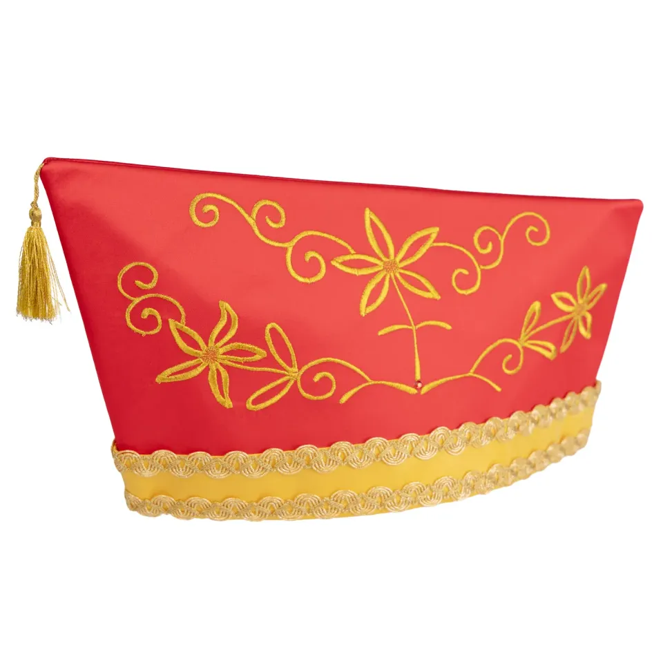 Altenburg Barca Rossa berretto carnevale ricamo oro