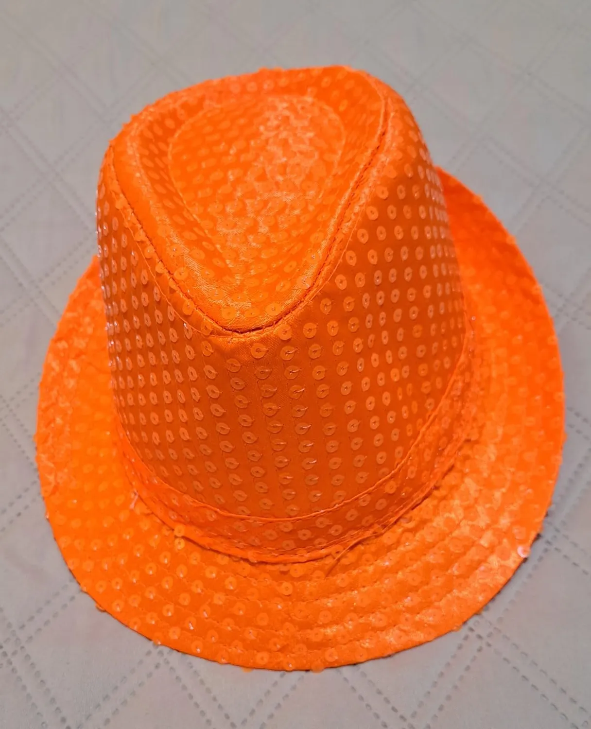 Dress Up America Seailin cappello festa arancione paillettes