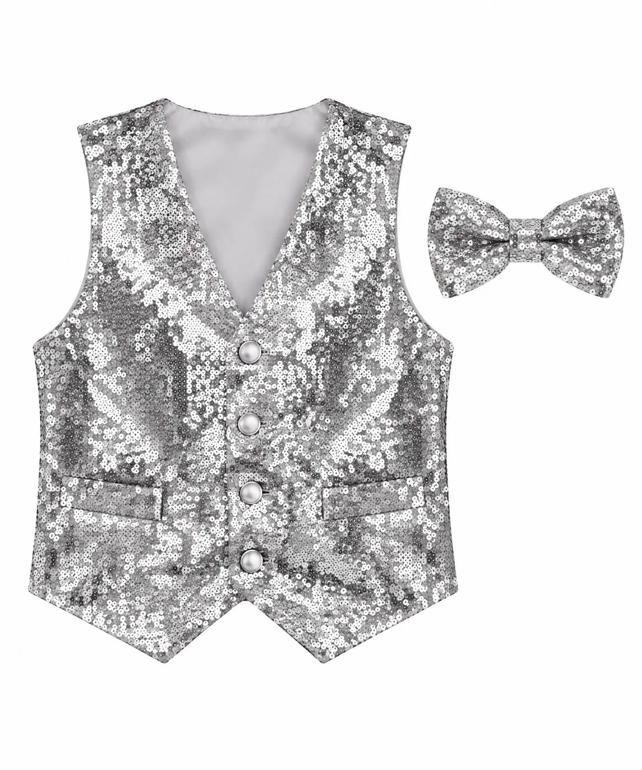 Dress Up America Paillettes gilet bambino oro XL 14-18 anni