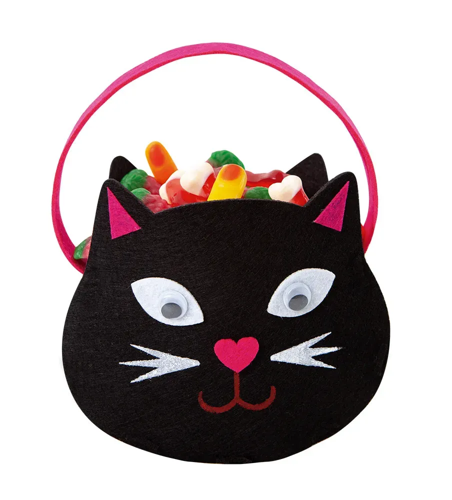 Rubies Gattino Nero borsa caramelle feltro bimba