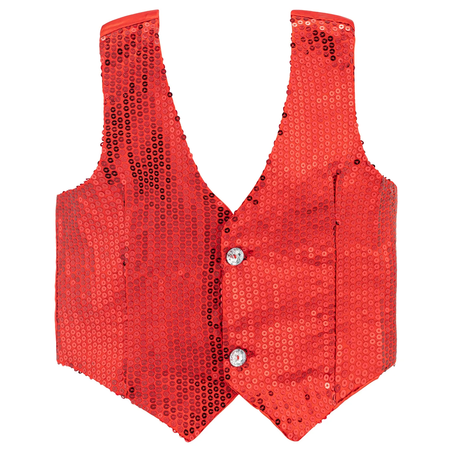 Dress Up America Gilet Paillettes Rosso Adulto Taglia XL