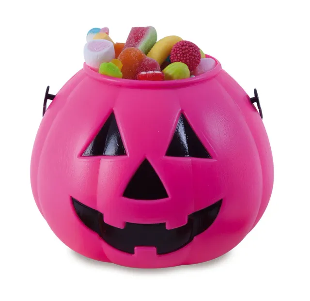 Rubies Zucca Portacaramelle rosa accessorio Halloween