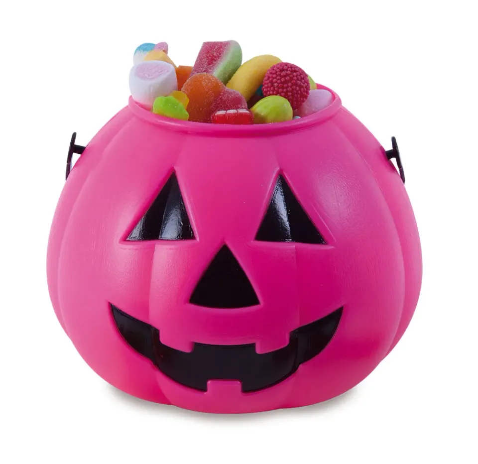 Rubies Zucca Portacaramelle rosa accessorio Halloween
