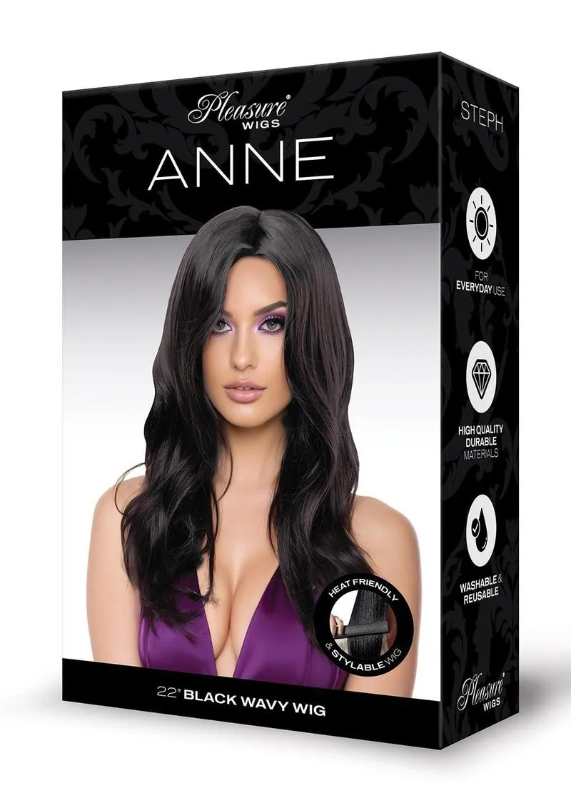 Pleasure Wigs Anne Premium Parrucca Nera liscia lunga