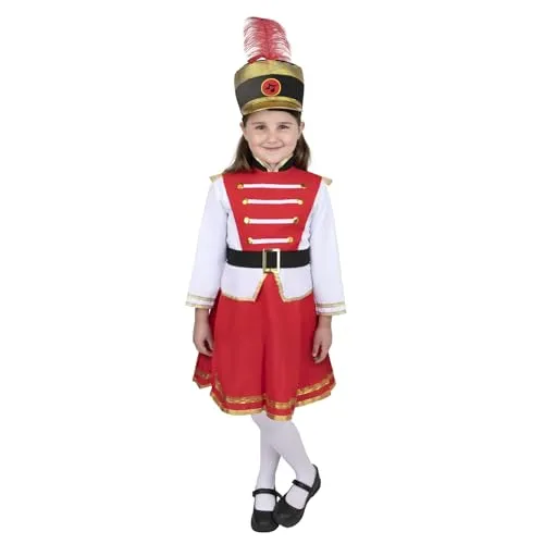 Dress Up America Majorette Costume Bambina Divisa Banda Capello