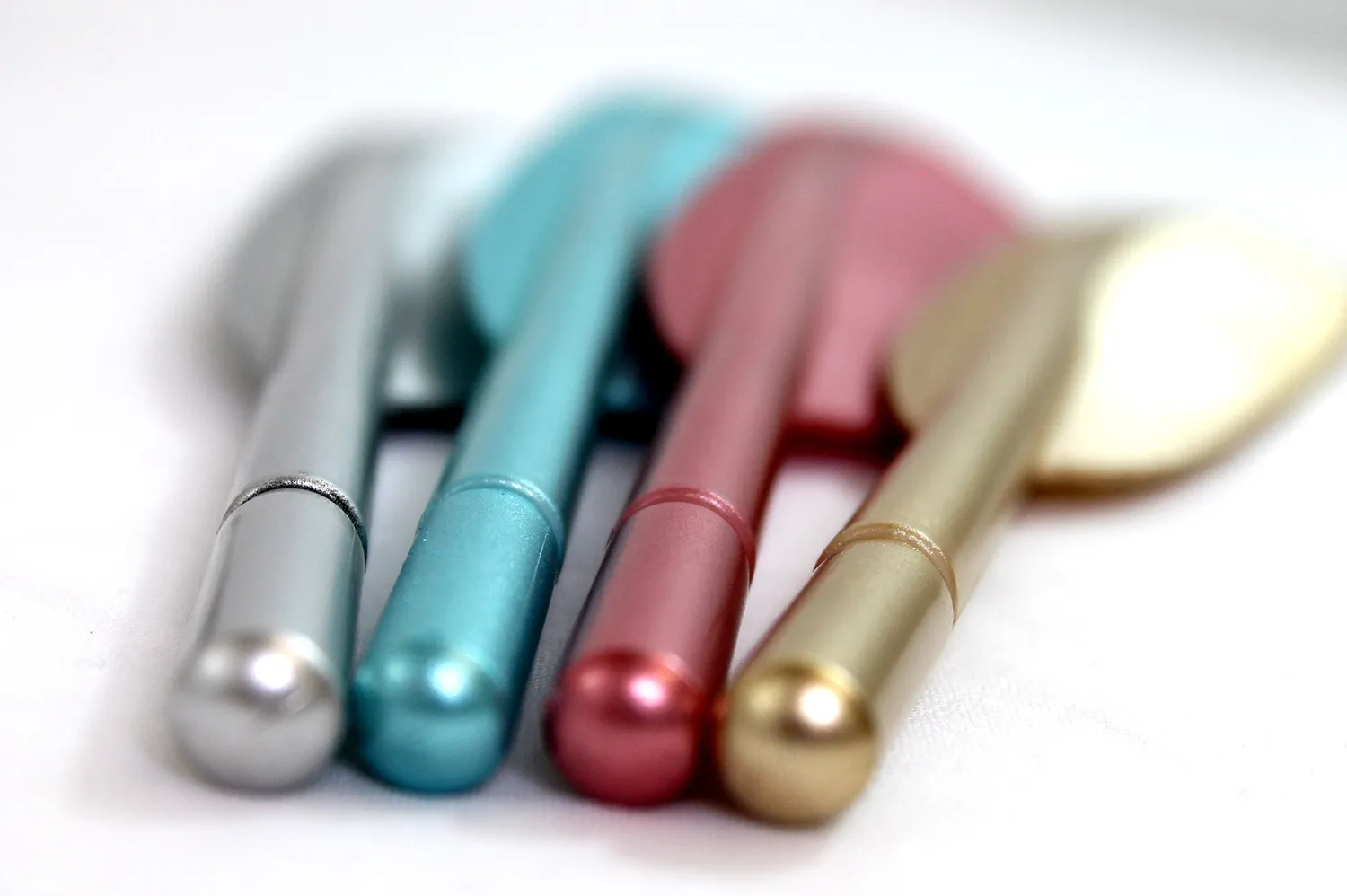 Katara 1799 penne piuma d'oca 4 pezzi metallizzate