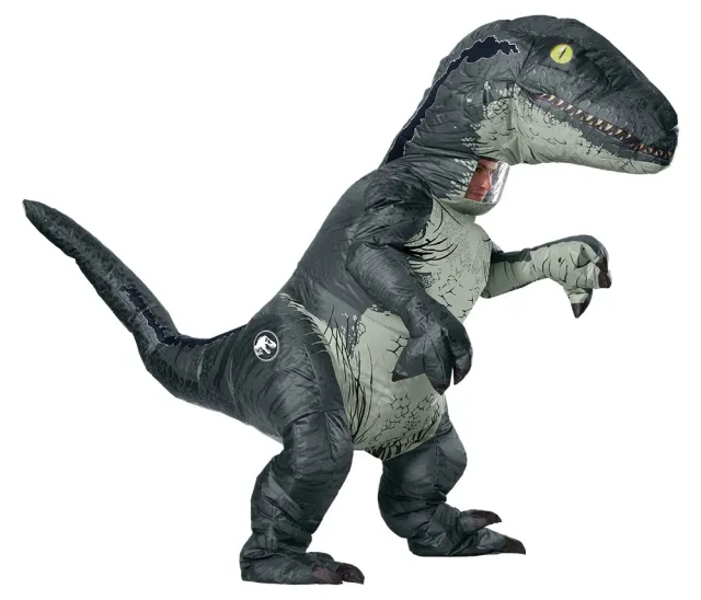 Rubies Velociraptor costume gonfiabile adulto taglia unica