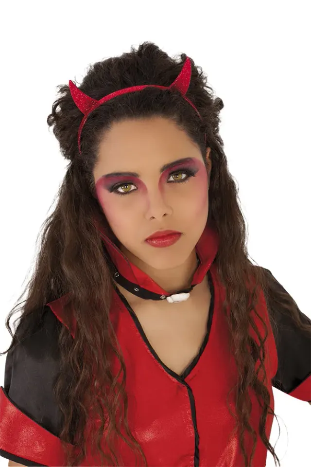 Rubies Diablesa Glitter diadema corna rosse OS