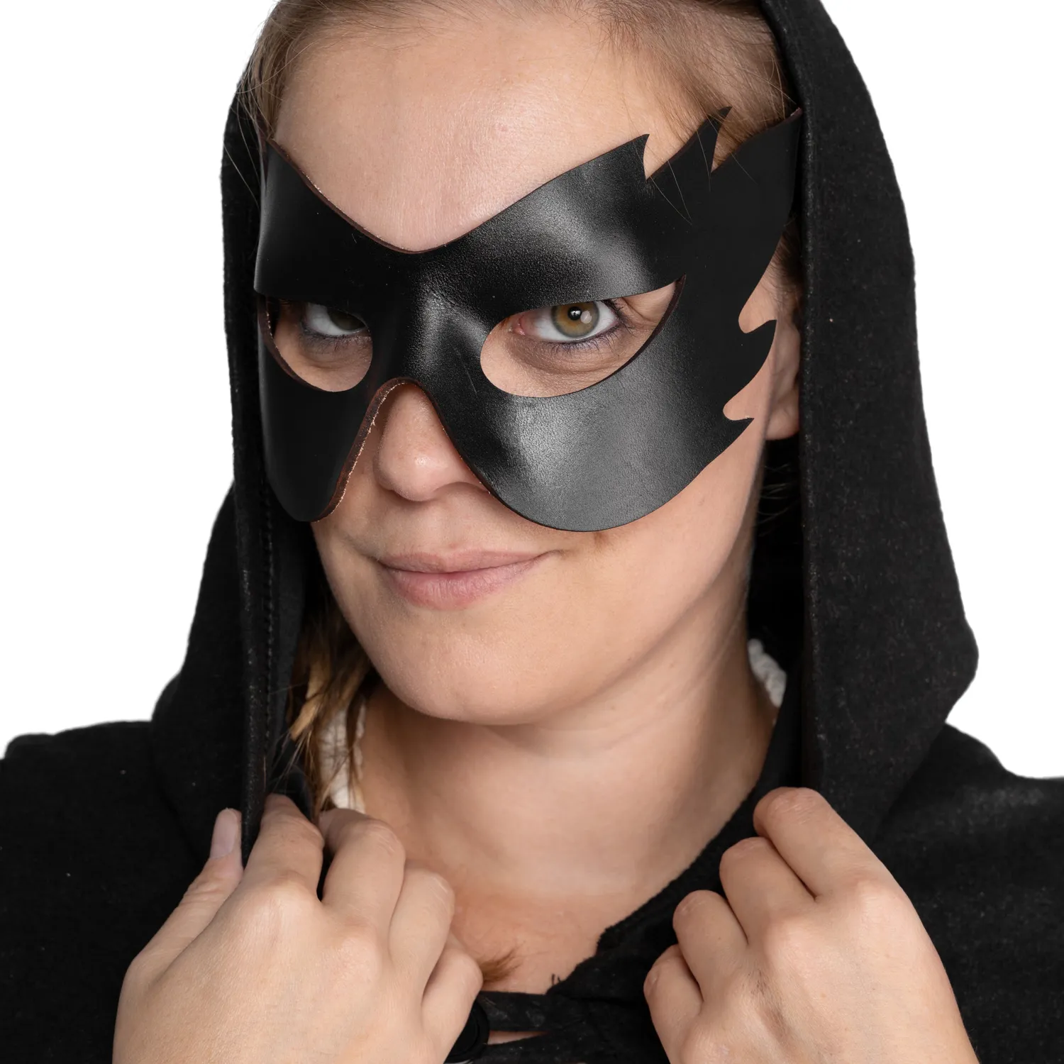 Altenburg Colombina Fiamma maschera nera in pelle