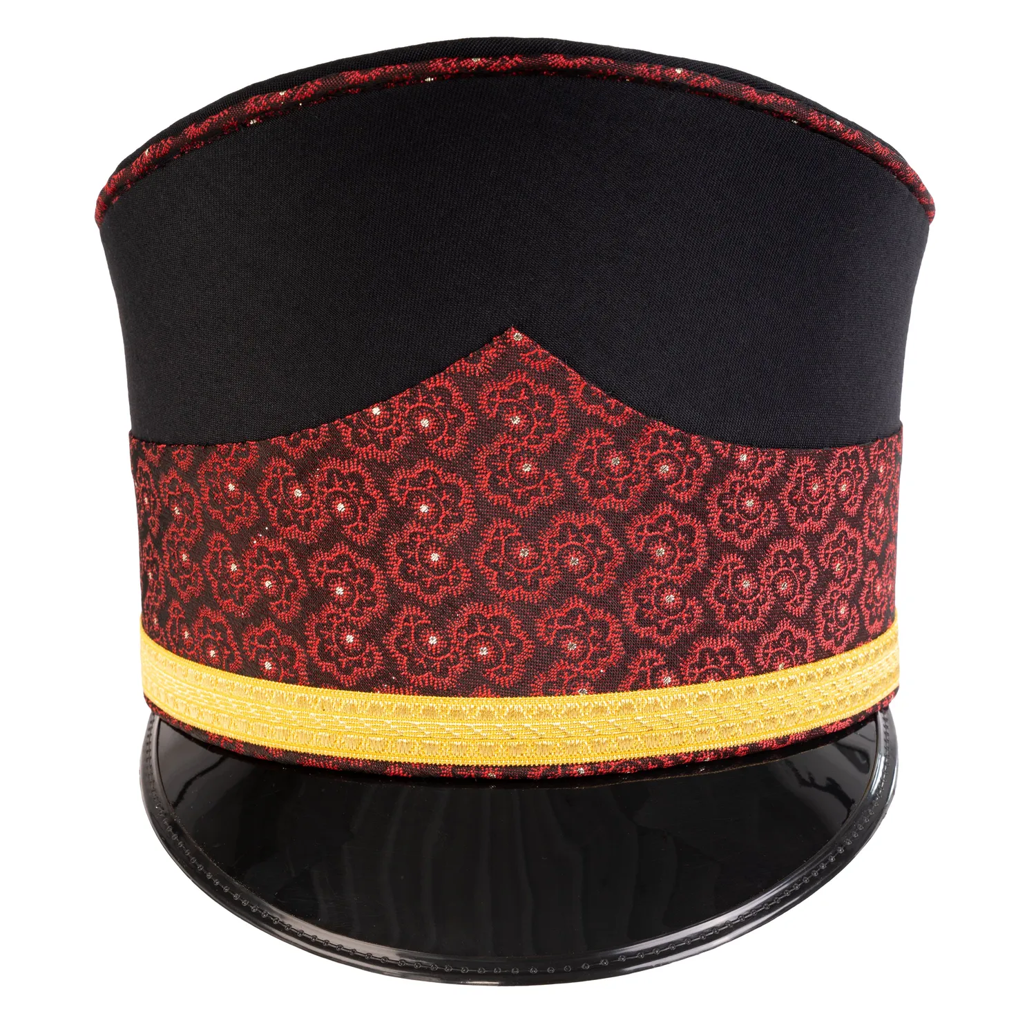 Altenburg Guardia shako nero bordeaux oro parata
