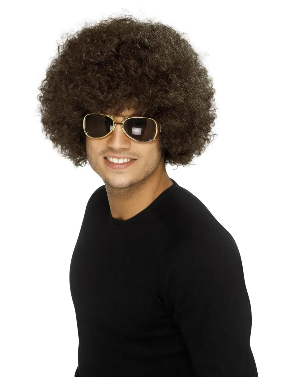 Rubies Funky Afro parrucca marrone adulto afro