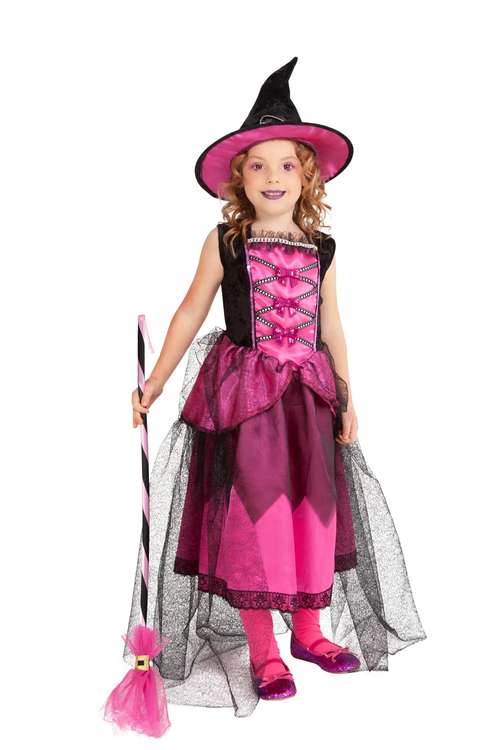 Rubies Strega Chic Rosa Costume Bambina Halloween