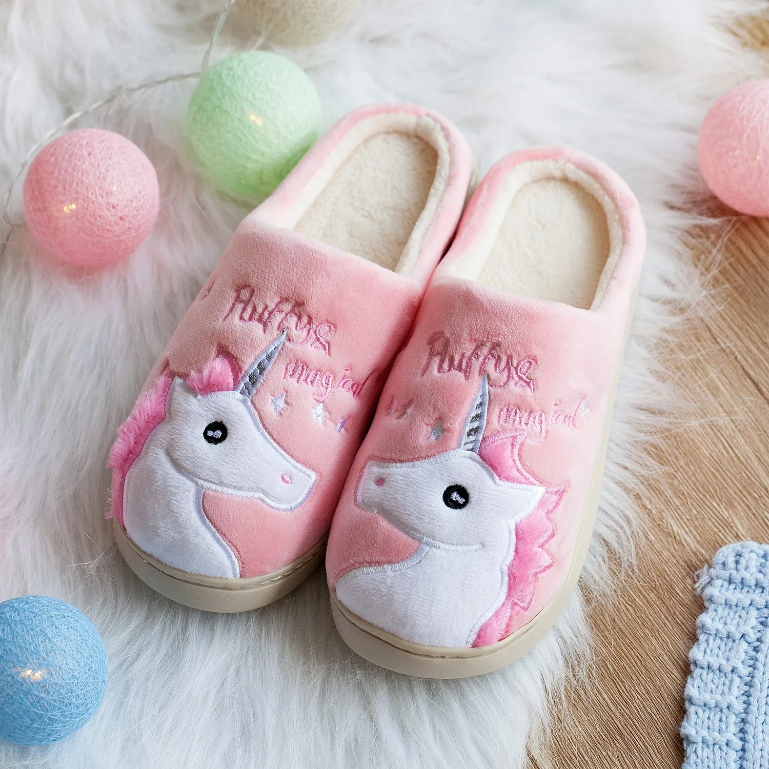 Katara Unicorno Rosa Magia pantofole 39/40 peluche