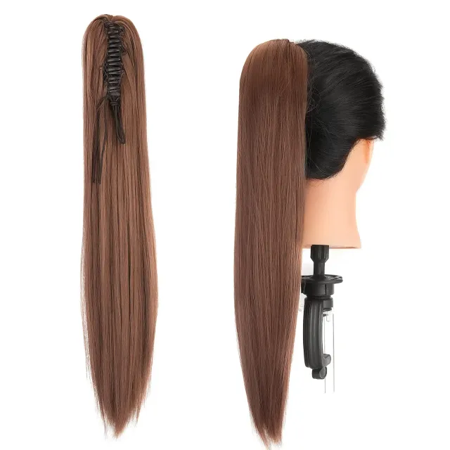 Gairyan Coda extension con pinza 52cm liscia auburn scuro