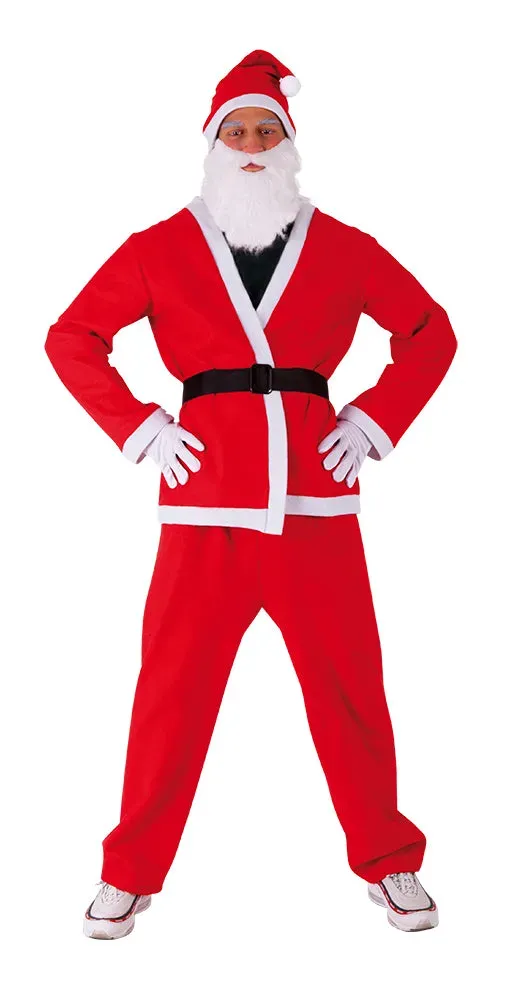 Rubies Babbo Natale Classic costume adulto MST rosso