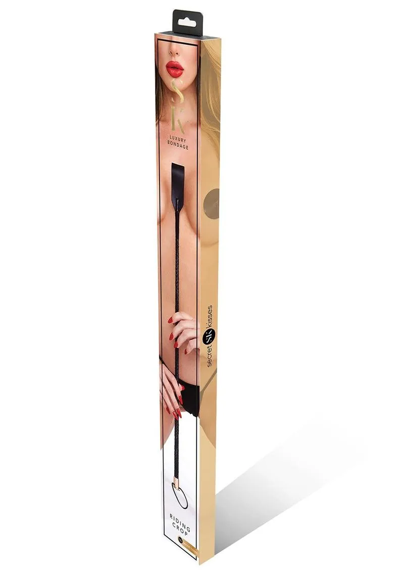 Secret Kisses Riding Crop frustino 68 cm nero similpelle