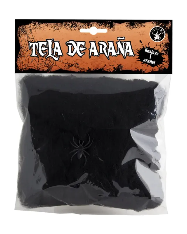 Rubies Mini Ragnatela nera accessorio taglia unica Halloween