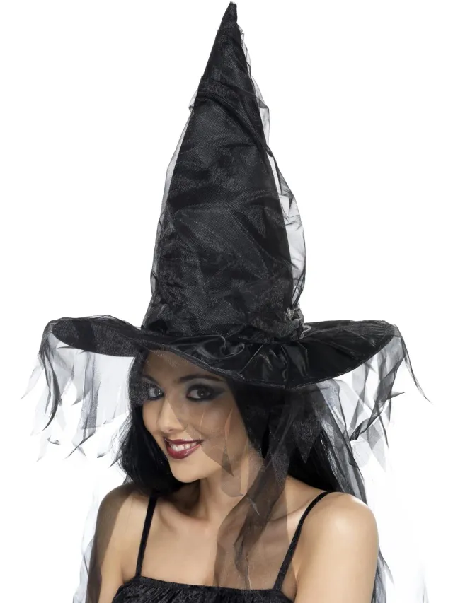 Rubies Cappello Strega accessorio adulto nero Halloween