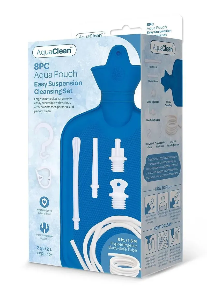 Pleasure Wigs AquaClean Aqua Pouch Cleansing set 2 quart