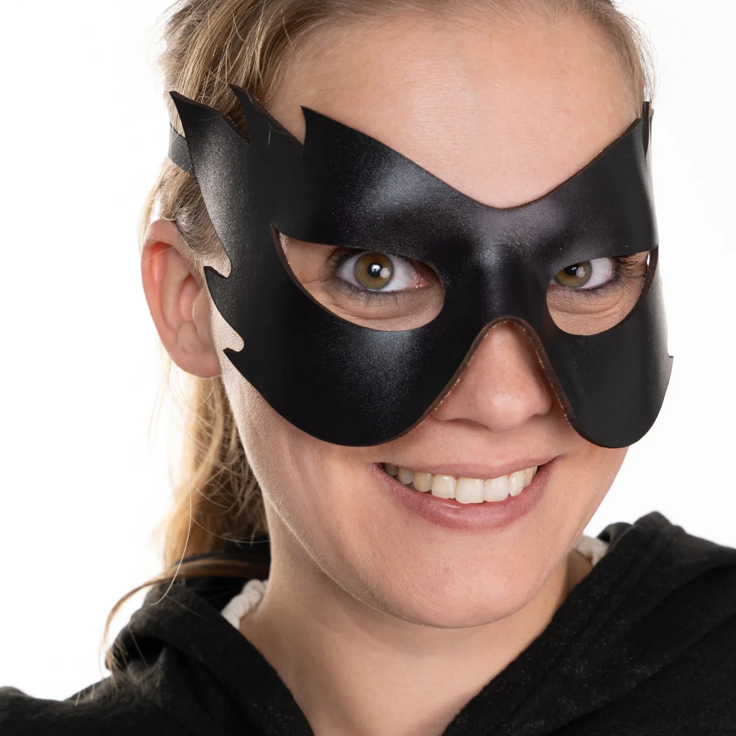 Altenburg Colombina Fiamma maschera nera in pelle
