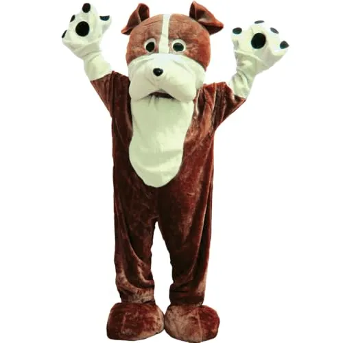 Dress Up America Costume Mascotte Bulldog Peluche Unica