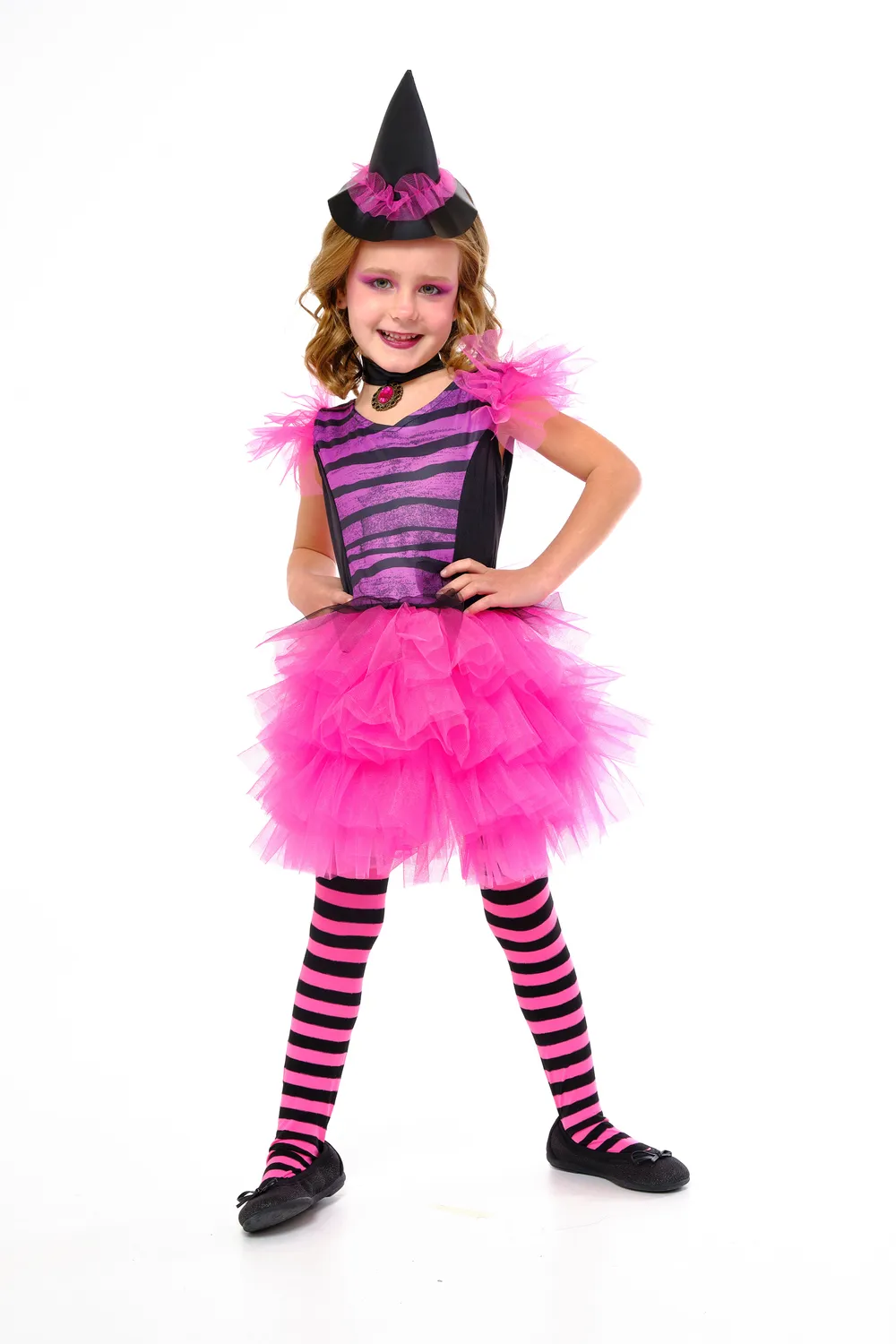 Rubies Strega Glamour Rosa costume bambina rosa