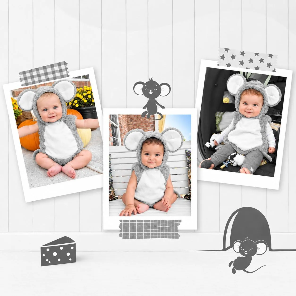 Dress Up America Costume Topo Neonato 6-12 Mesi Pelliccia Morbida