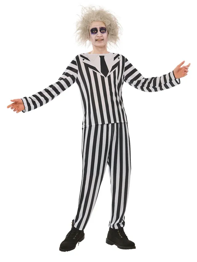 Rubies Opp Beetlejuice costume adulto strisce