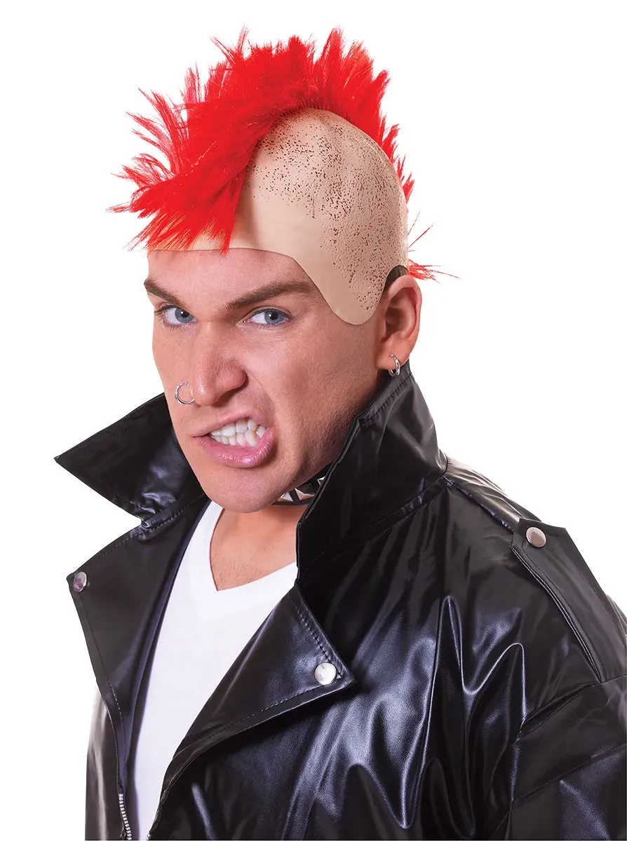 Rubies Mohicano parrucca OS cresta punk colorata carnevale
