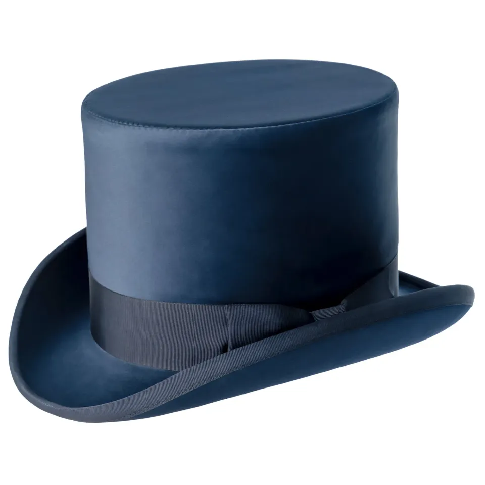 Altenburg Seidenzylinder cilindro raso blu scuro