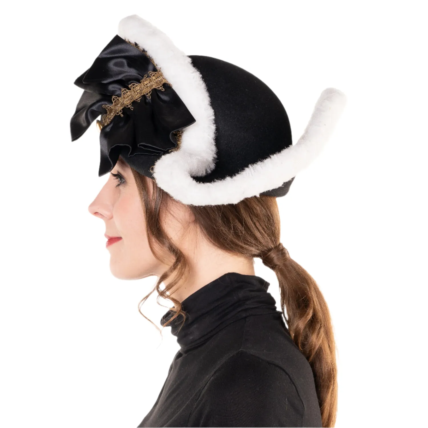 Altenburg Bicorno Federico il Grande cappello nero decorato