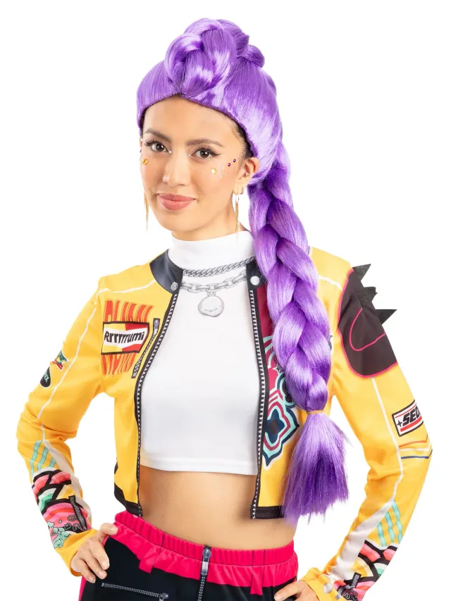 Rubies Rumi KPop Parrucca Donna Viola Lunga