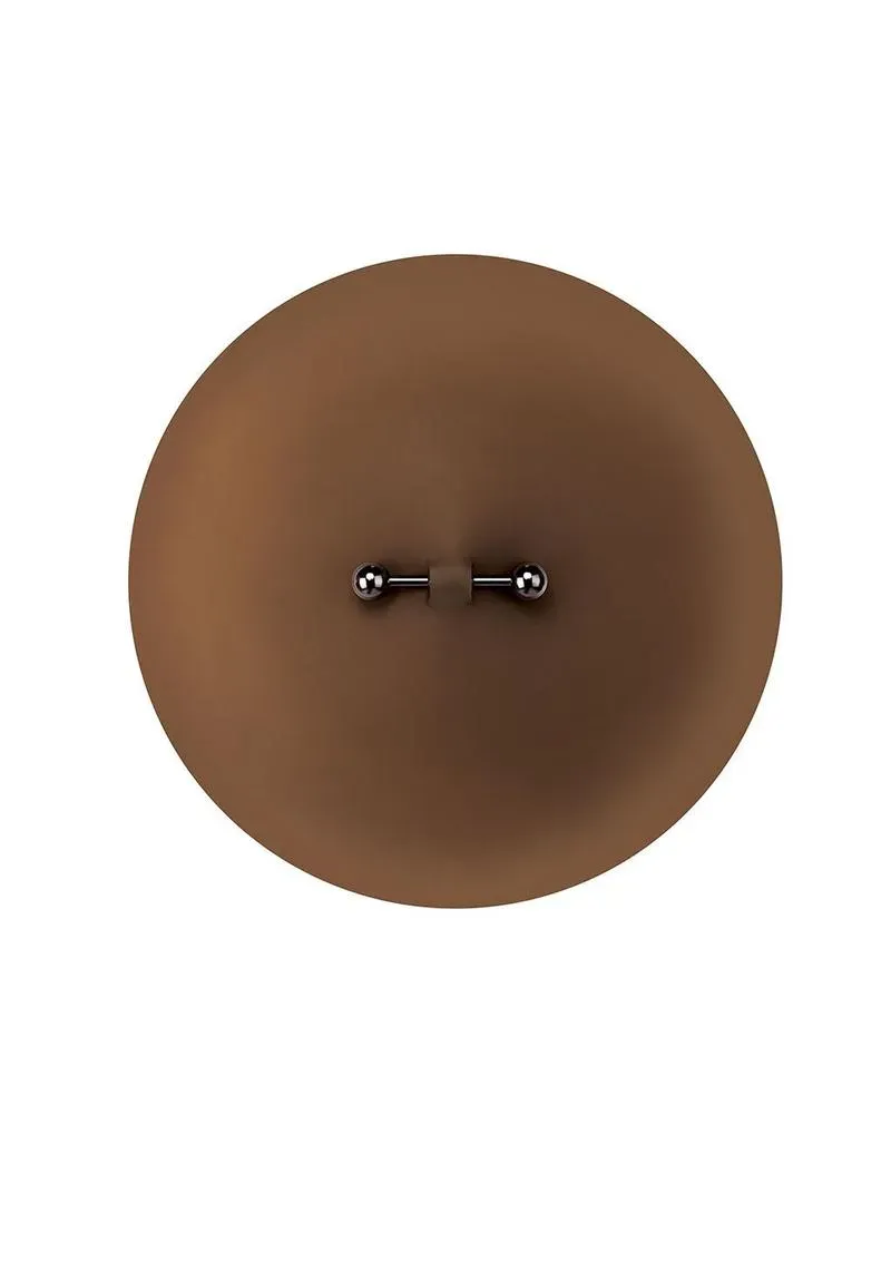 Peekaboos Silicone Pierced copricapezzoli marrone silicone